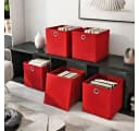 StickandShine Faltbox 4er Set mit Deckel Rot Bild 1
