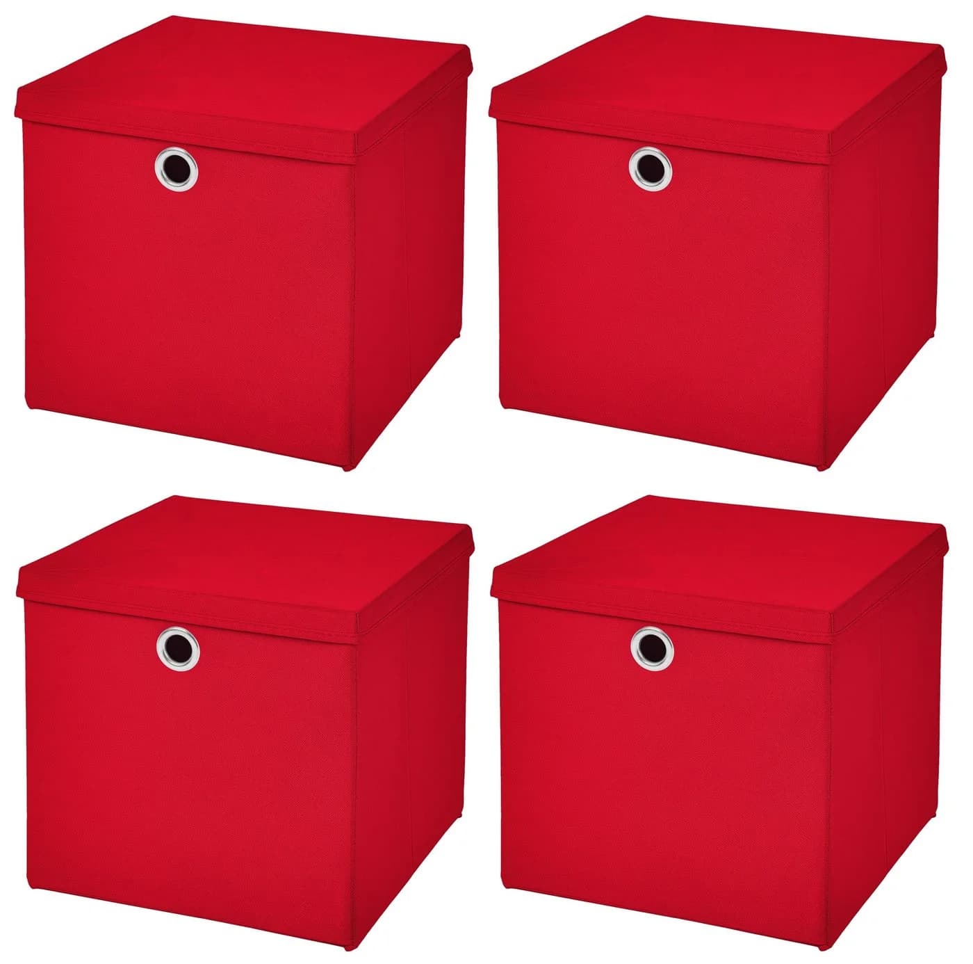 StickandShine Faltbox 4er Set mit Deckel Rot - Bild 2