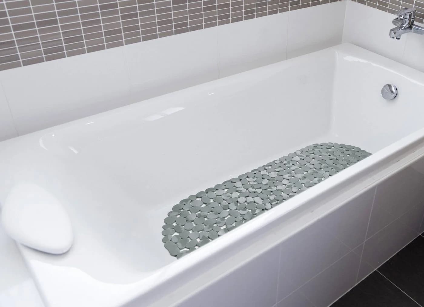 StickandShine Badewanneneinlage Steinoptik Anti-Rutsch Grau - Bild 5