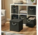 StickandShine Faltbox Schwarz 30x30 cm mit Kordelgriff Bild 1