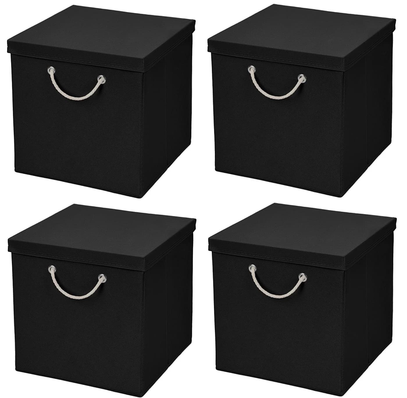 StickandShine Faltbox 4 Stück 30 x 30 x 30 cm Aufbewahrungsbox Stoffboxen - Bild 2