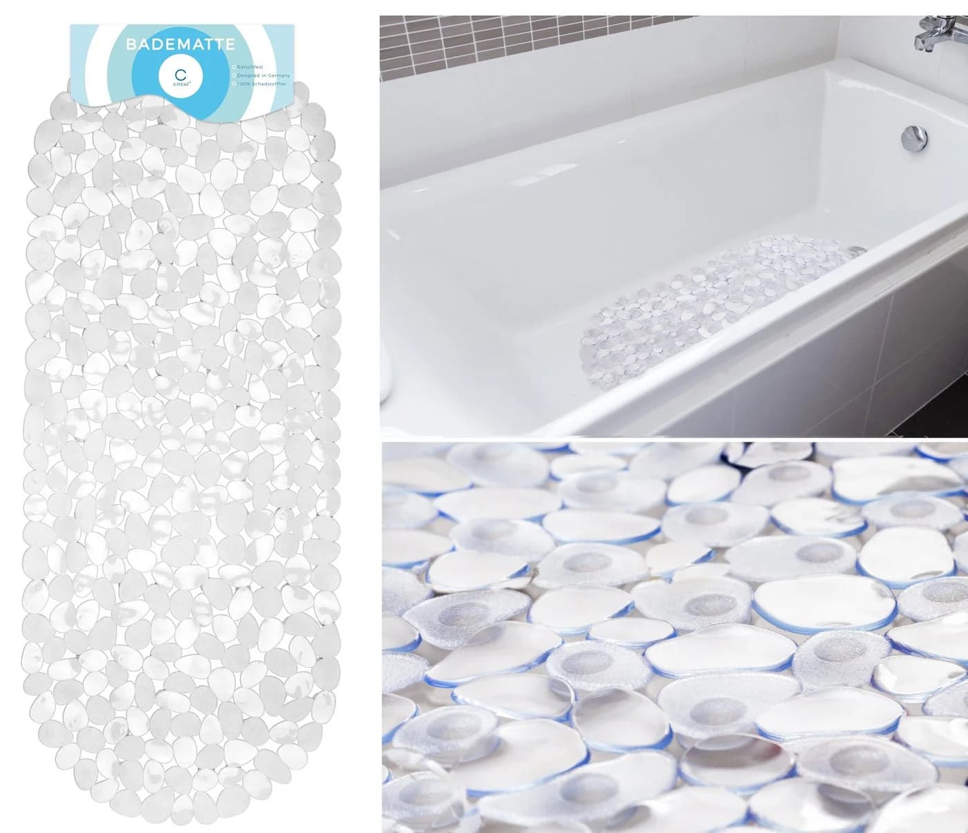 StickandShine Badewanneneinlage Steinoptik Anti-Rutsch 7 Farben - Bild 5