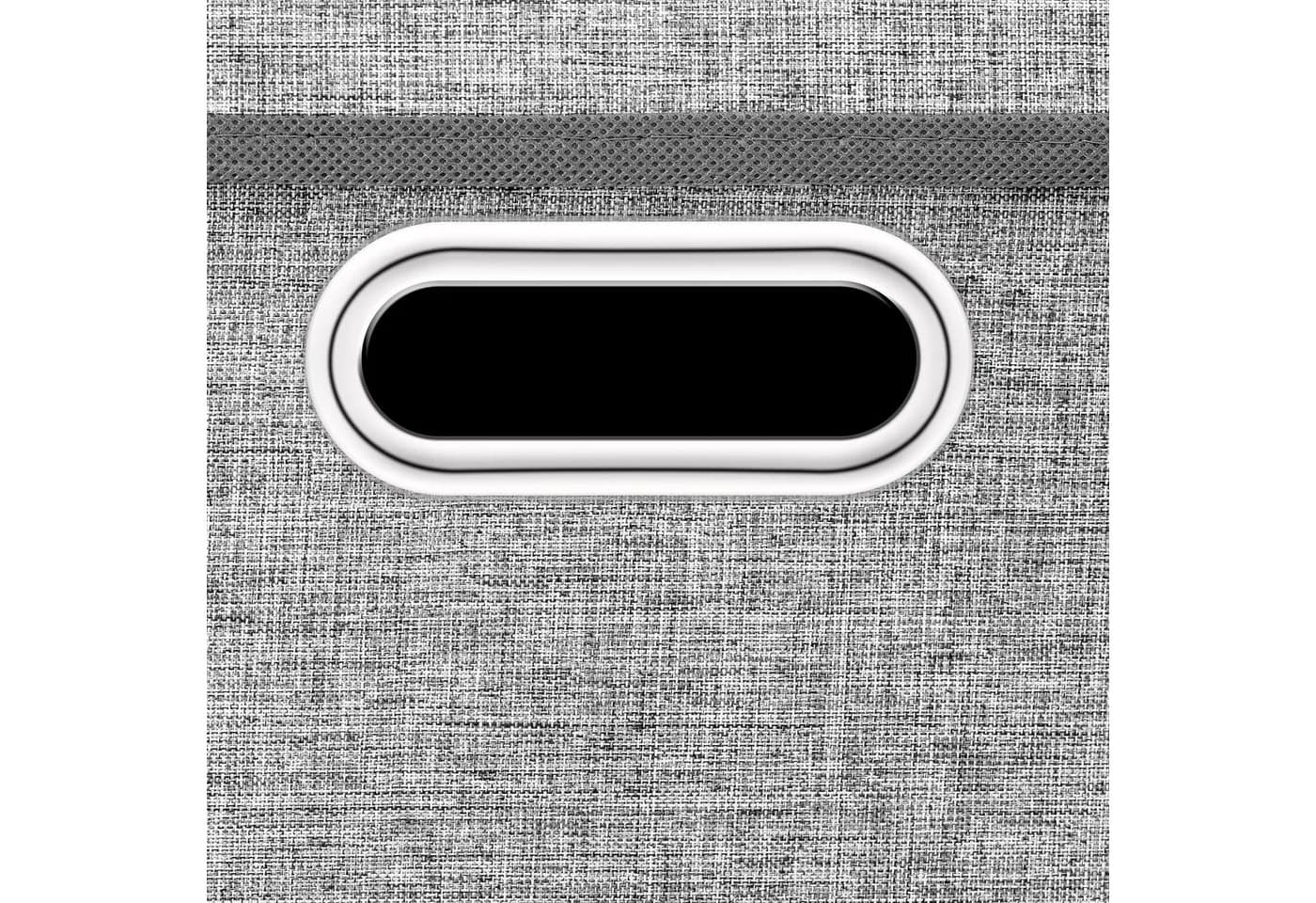 StickandShine Faltbox 2er Set mit Deckel Hellgrau Schwarz Weiß Türkis Creme - Bild 3
