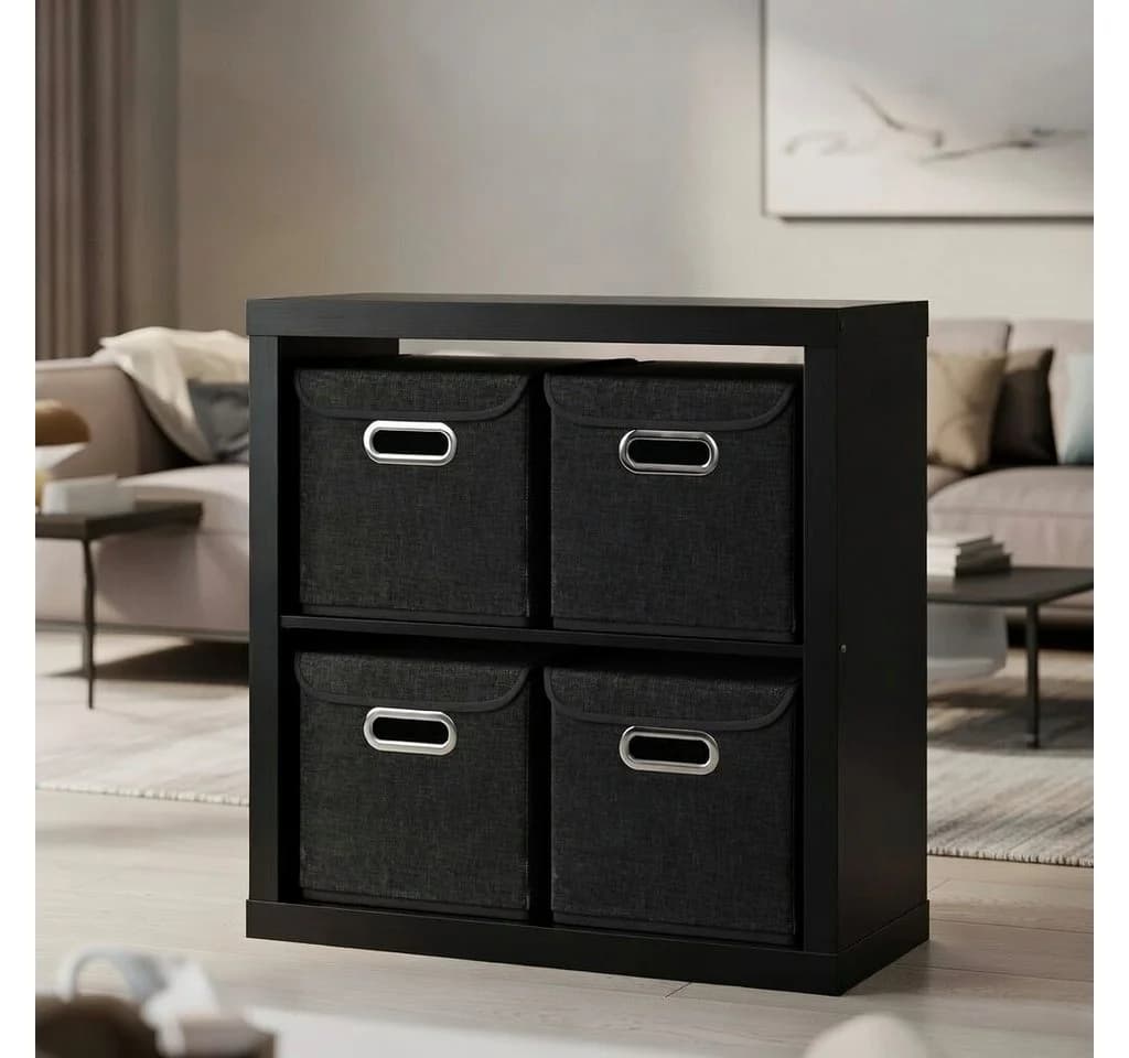 StickandShine Faltbox 4er-Set mit Deckel 25x25 cm