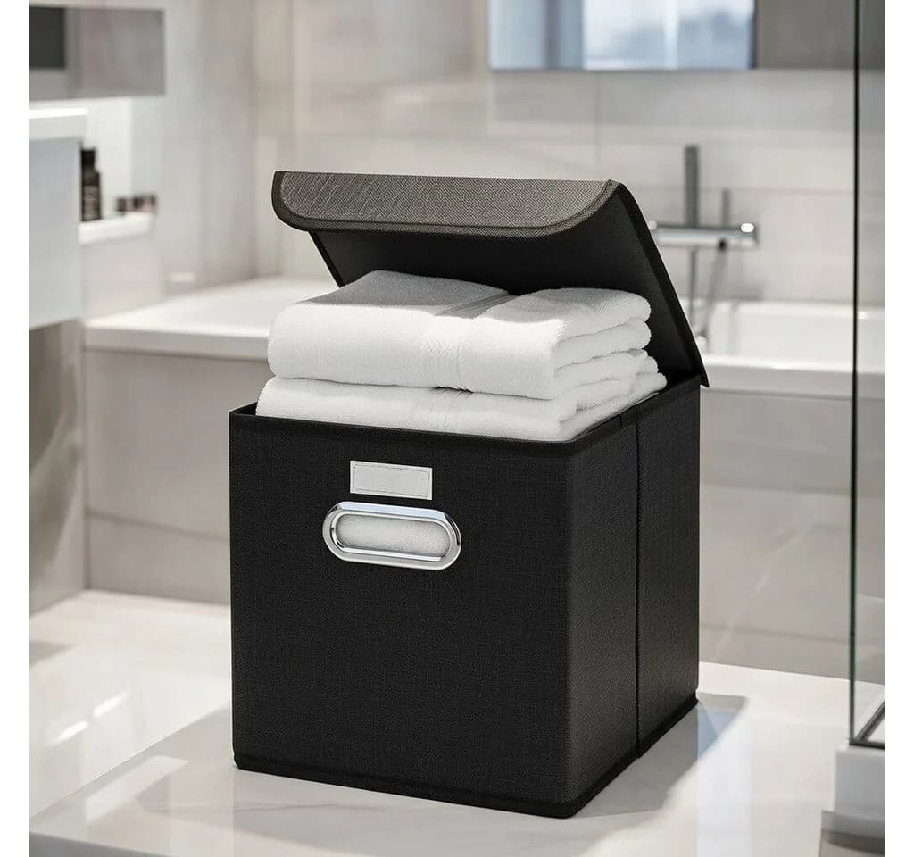 StickandShine Faltbox 4er-Set mit Deckel 25x25 cm - Bild 5