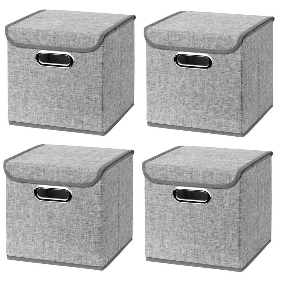 StickandShine Faltbox 4er Set mit Deckel 25x25 cm - Bild 2
