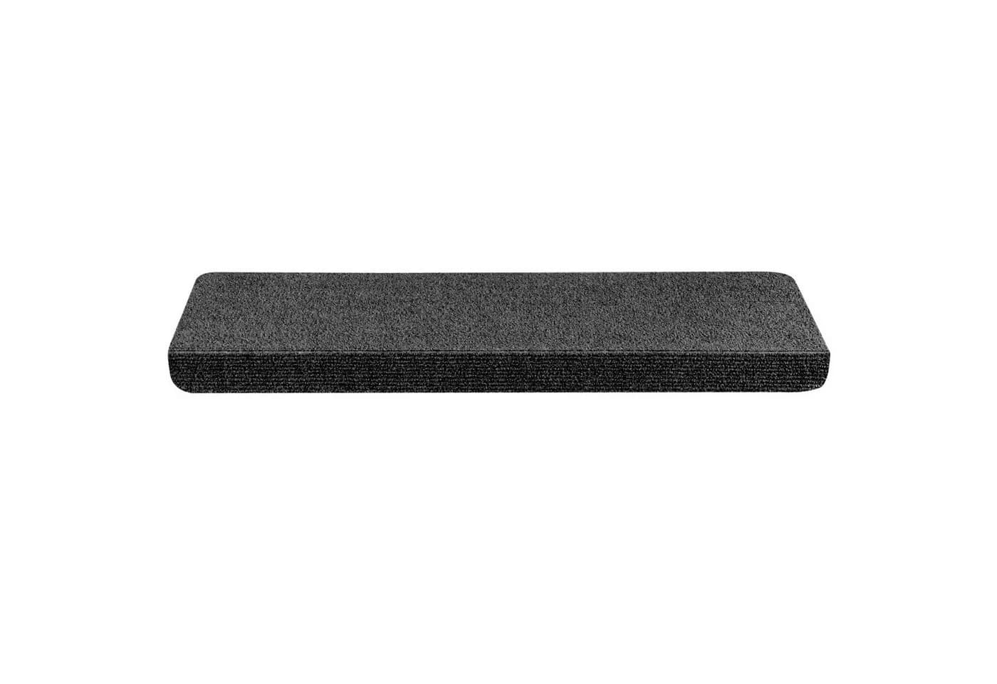StickandShine Stufenmatte Eckig Schwarz Polyester