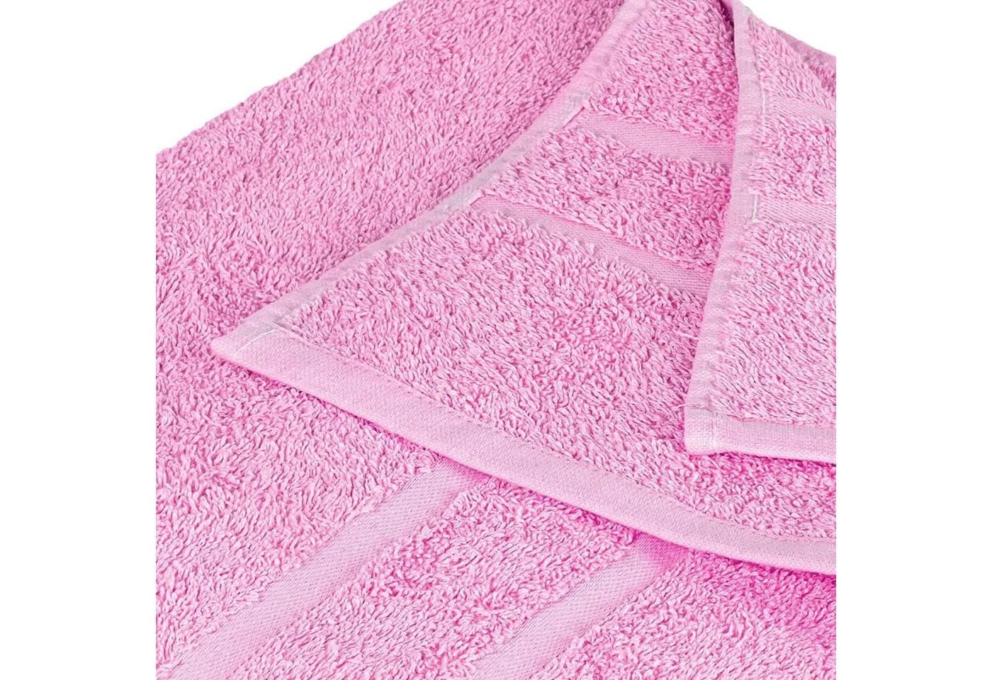 StickandShine Strandtuch XXL Premium Rosa 100% Baumwolle Frottee - Bild 3