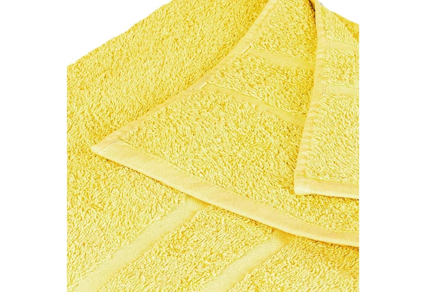 StickandShine Handtuch Gelb 100% Baumwolle 500gsm - Bild 5