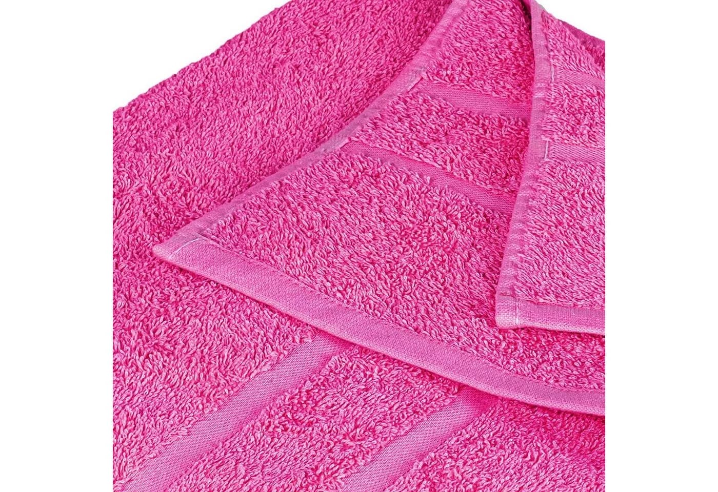 StickandShine Handtuch Pink Frottee 500gsm Baumwolle