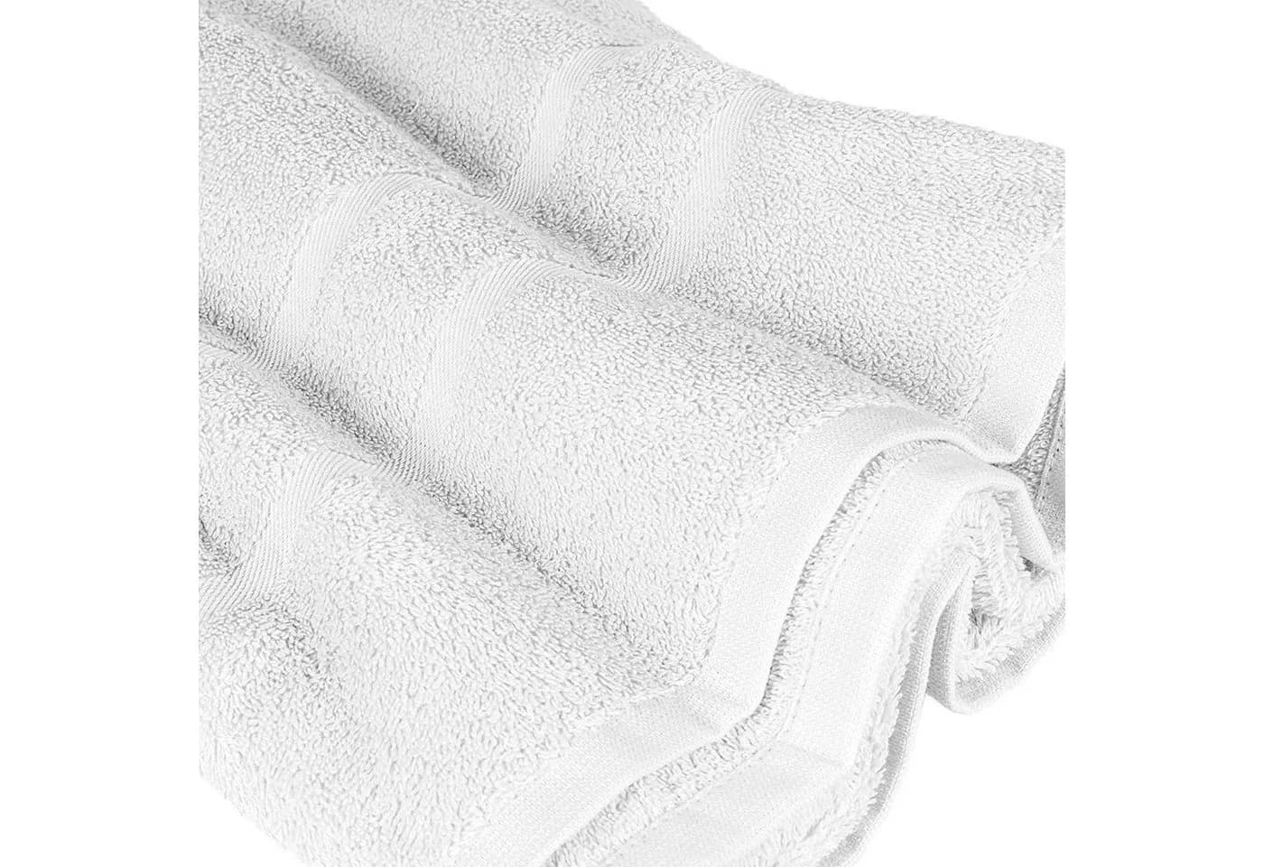 StickandShine Saunatuch 4er Set Premium Frottee Weiß 80x200 cm - Bild 4
