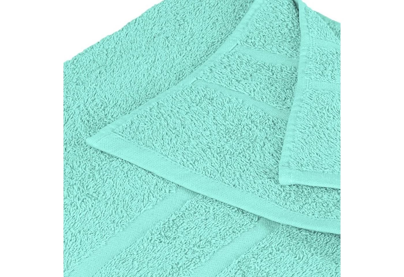 StickandShine Badetuch 4er Set Premium Frottee 100x150 cm Mint