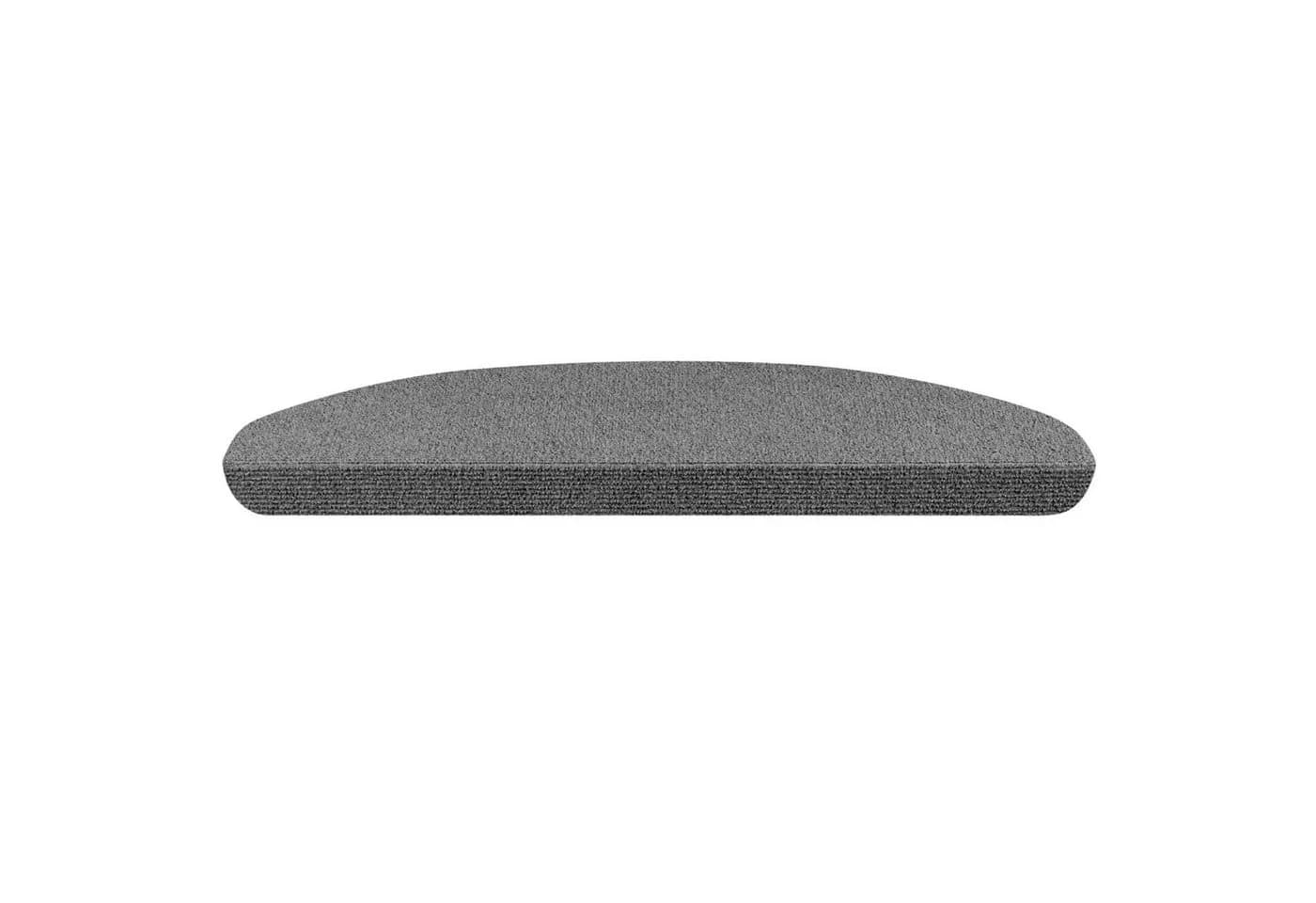 StickandShine Stufenmatte Dunkelgrau Polyester Treppenschutz halbrund
