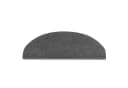 StickandShine Stufenmatte Dunkelgrau Polyester Treppenschutz halbrund Bild 3