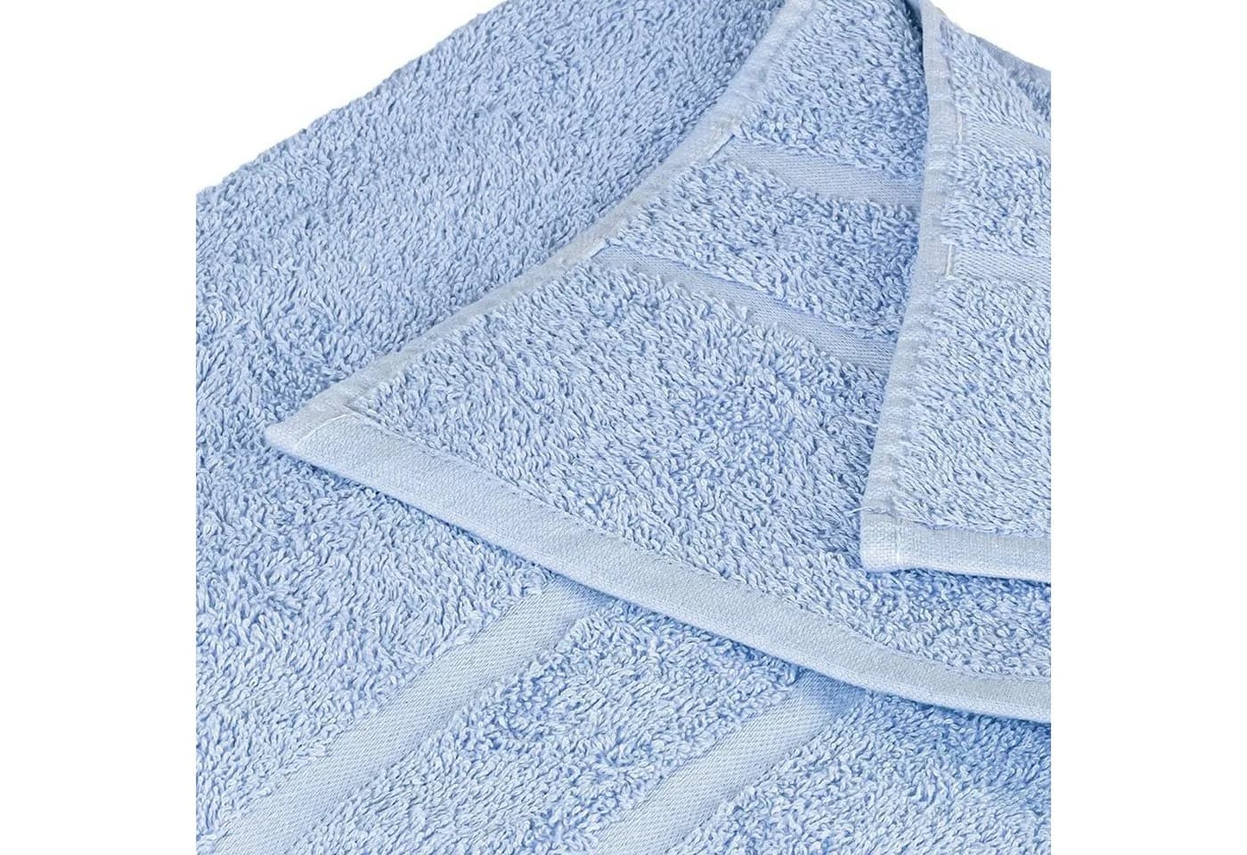 StickandShine Saunatuch 4er Set Hellblau Premium Frottee