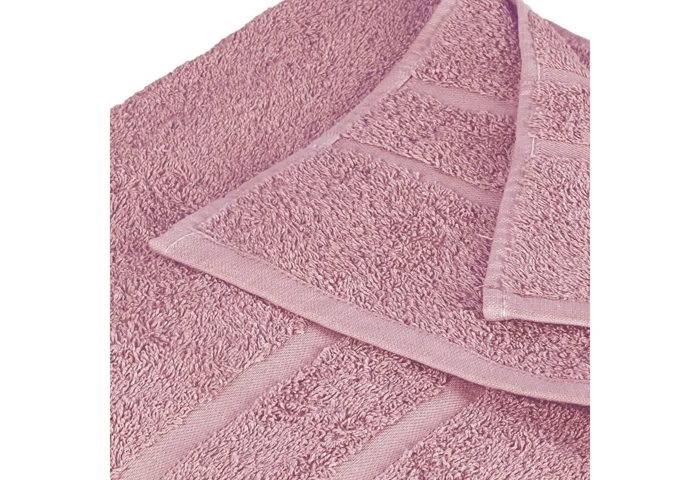 StickandShine Badetücher 4er Set Premium Frottee Mauve 100x150 cm