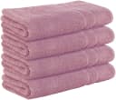 StickandShine Badetücher 4er Set Premium Frottee Mauve 100x150 cm Bild 2