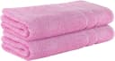 StickandShine Badetuch 2er Set Rosa 100x150 cm Premium Frottee Bild 2