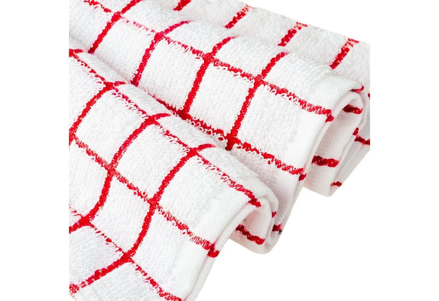 StickandShine Geschirrtuch 40x64 cm Baumwolle Rot Kariert - Bild 2