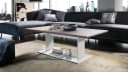 Vladon Couchtisch Mono Weiß matt/Eiche Nordic mit Ablageboden Bild 1