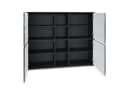 Vladon Highboard Cuba V3 Schwarz matt mit 12 Fächern und RGB LED Bild 3