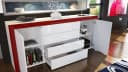 Vladon Sideboard La Paz V1 Weiß Hochglanz mit 2 Türen und 4 Schubladen Bild 3