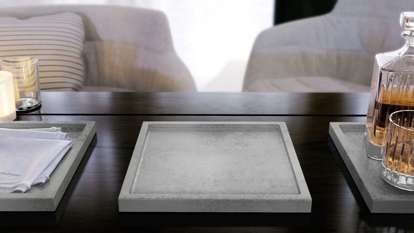 Vladon Dekoschale Maya Beton Oxid-Optik