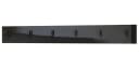 Vladon Garderobenpaneel Linea V1 Schwarz Hochglanz mit 6 Haken Bild 2