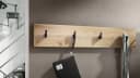 Vladon Garderobenpaneel Linea V2 mit 4 Haken Eiche Natur Bild 1