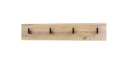 Vladon Garderobenpaneel Linea V2 mit 4 Haken Eiche Natur Bild 2