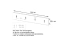 Vladon Garderobenpaneel Linea V2 mit 4 Haken Eiche Natur Bild 5