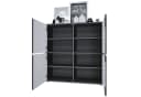 Vladon Highboard Cuba V2 Grau/Schwarz Push-to-Open Bild 3