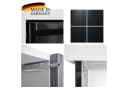 Vladon Highboard Cuba V2 Grau/Schwarz Push-to-Open Bild 4
