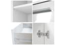 Vladon Highboard Aron 4 Türen 2 Schubladen Grau Anthrazit Modern Bild 5
