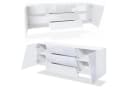 Vladon Sideboard Houston Weiß matt/Hochglanz mit LED Bild 3