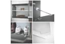 Vladon Garderoben-Set Carlton Set 4 Anthrazit matt/Bronze Optik Bild 5