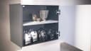 Vladon Wandgarderobe Carlton Set 5 Anthrazit Schwarz Hochglanz mit Push-to-Open Bild 3