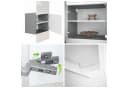 Vladon Wandgarderobe Carlton Set 5 Anthrazit/Weiß mit Push-to-Open Bild 5