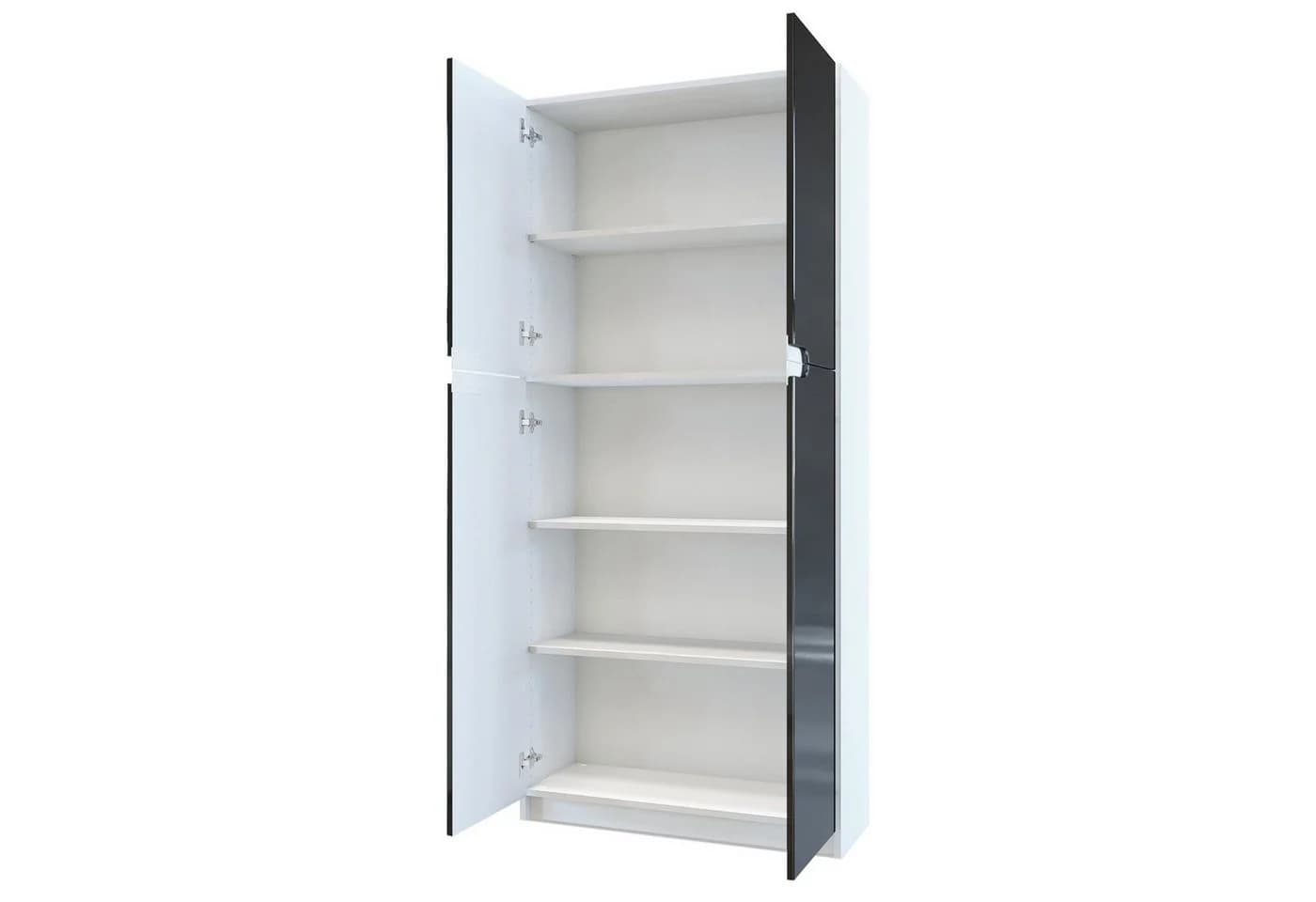 Vladon Aktenschrank Logan 4 Türen Weiß Matt - Bild 3