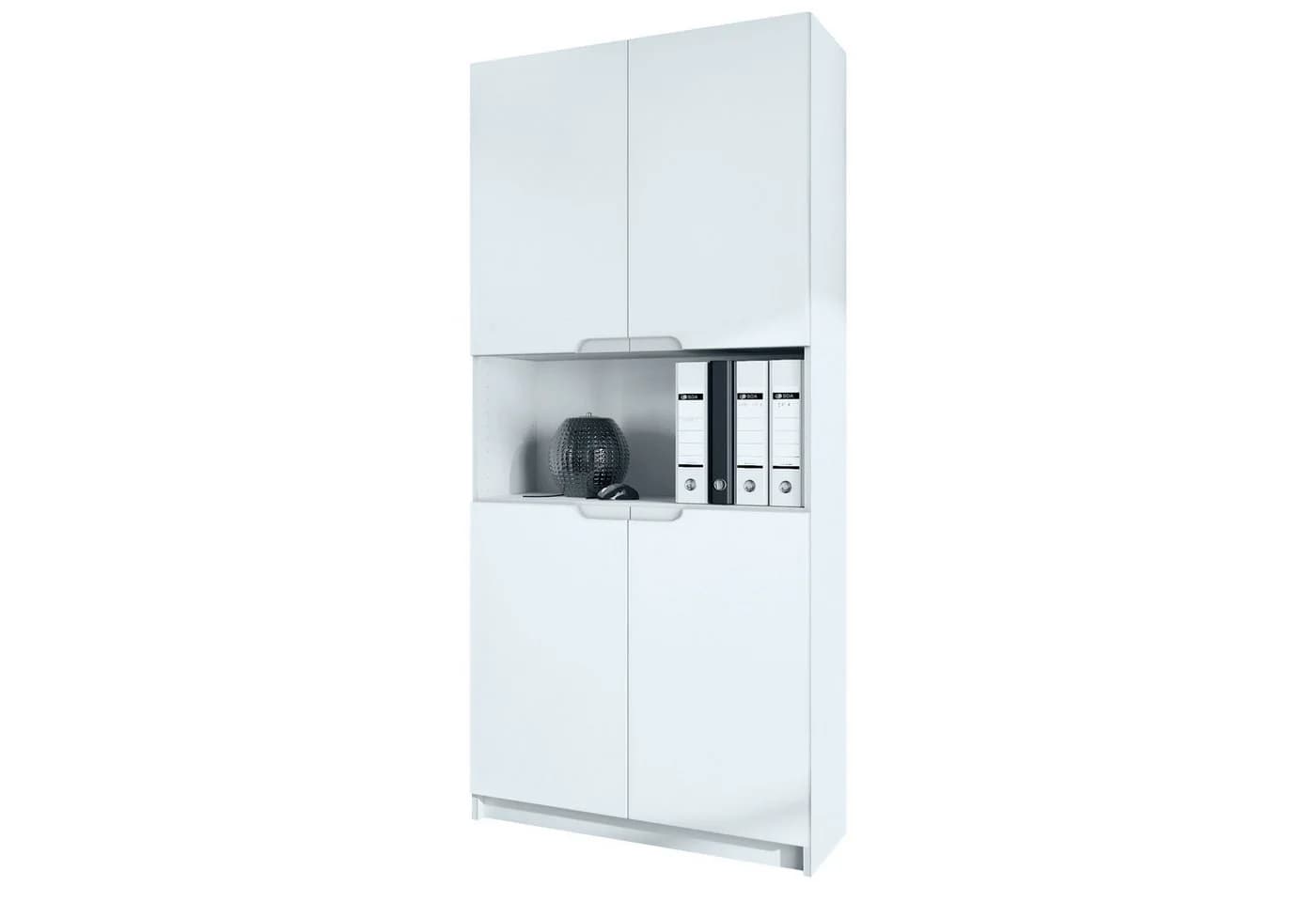 Vladon Aktenschrank Logan V2 Weiß matt 4 Türen - Bild 2