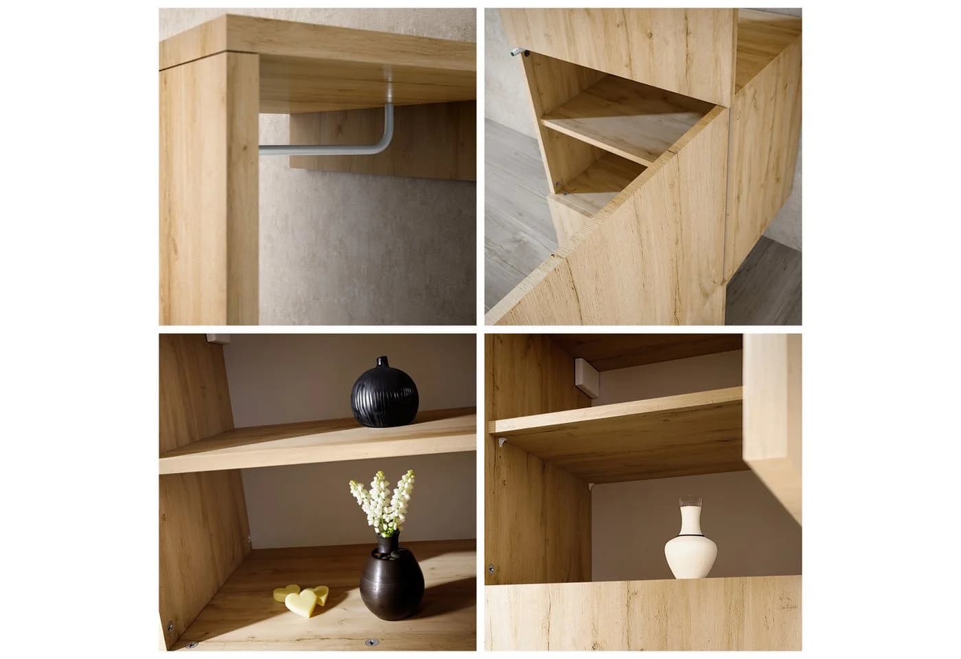 Vladon Garderoben-Set Carlton Neo mit Spiegel und Wandschrank - Bild 5