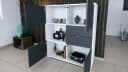 Vladon Highboard Marino V1 Anthrazit Matt 4 Türen 2 Schubladen Bild 4