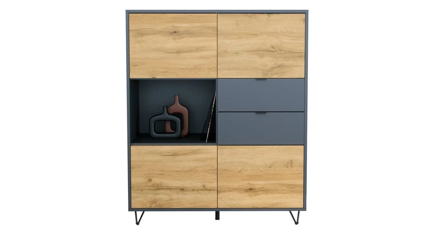 Vladon Highboard Marino V1 mit 4 Türen und Schubladen - Bild 2