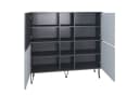 Vladon Highboard Havana V3 Anthrazit matt / Weiß matt mit Push-to-Open Bild 3