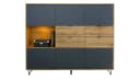 Vladon Highboard Marino Anthrazit matt Eiche Evoke mit LED Bild 2