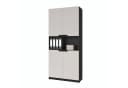 Vladon Aktenschrank Logan V2 Schwarz matt/Cashmere mit Soft-Close Bild 2