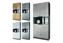 Vladon Aktenschrank Logan V2 Schwarz matt/Cashmere mit Soft-Close Bild 5