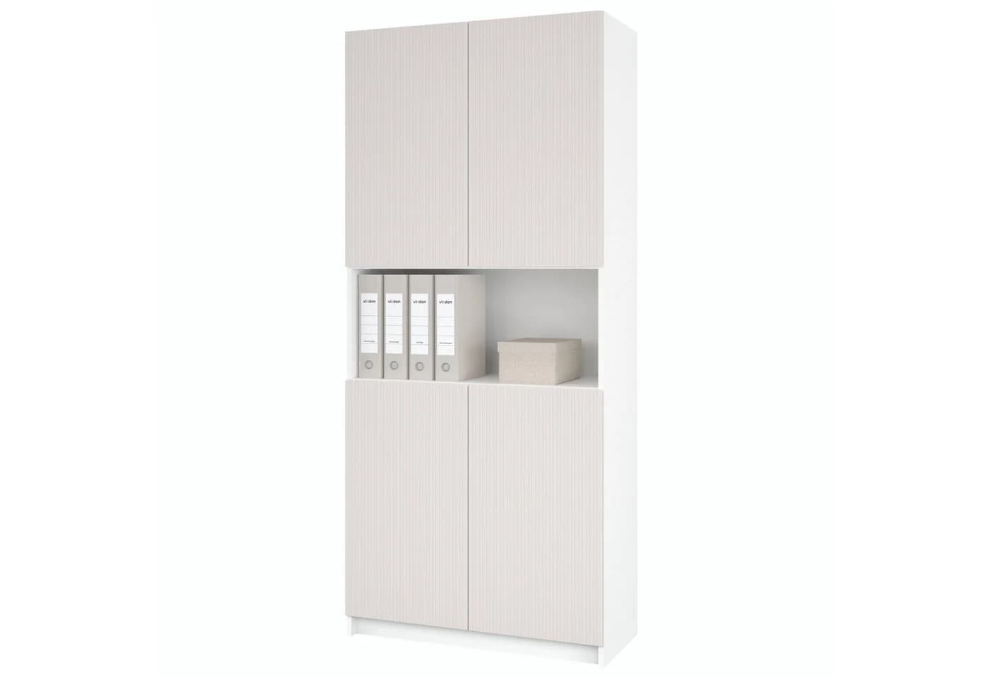Vladon Aktenschrank Rivo Weiß matt/Cashmere mit Soft-Close - Bild 2