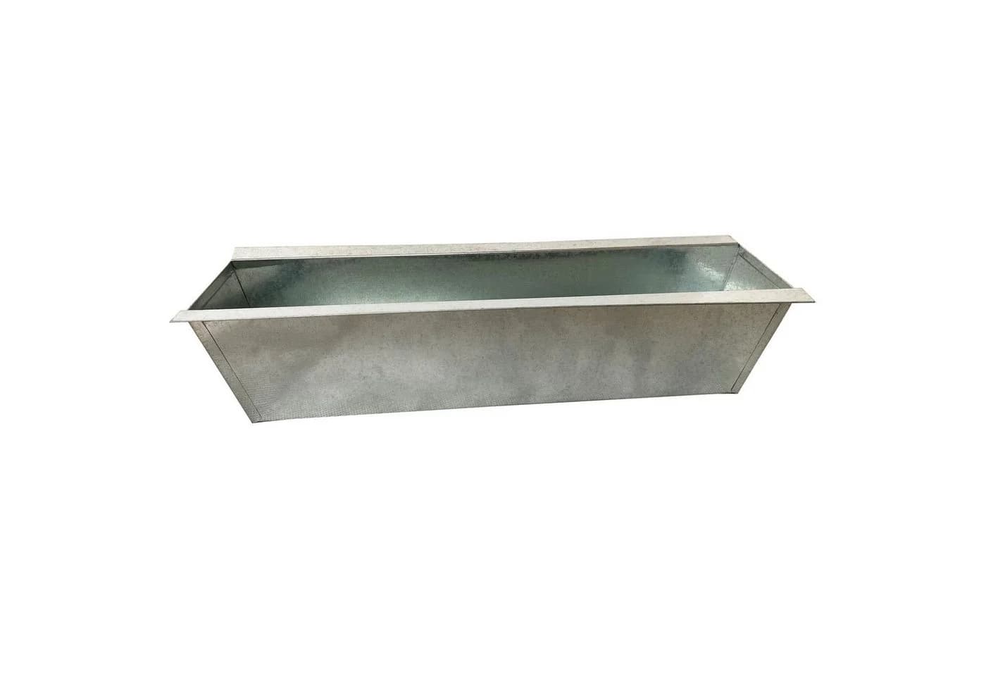 Hossi's Wholesale 4er Set Blumenkasten Zink Silber 38cm