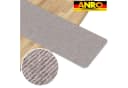 ANRO Stufenmatte NEMESIS Treppenschutz Rechteck Selbsthaftend Grau/Schwarz Bild 3